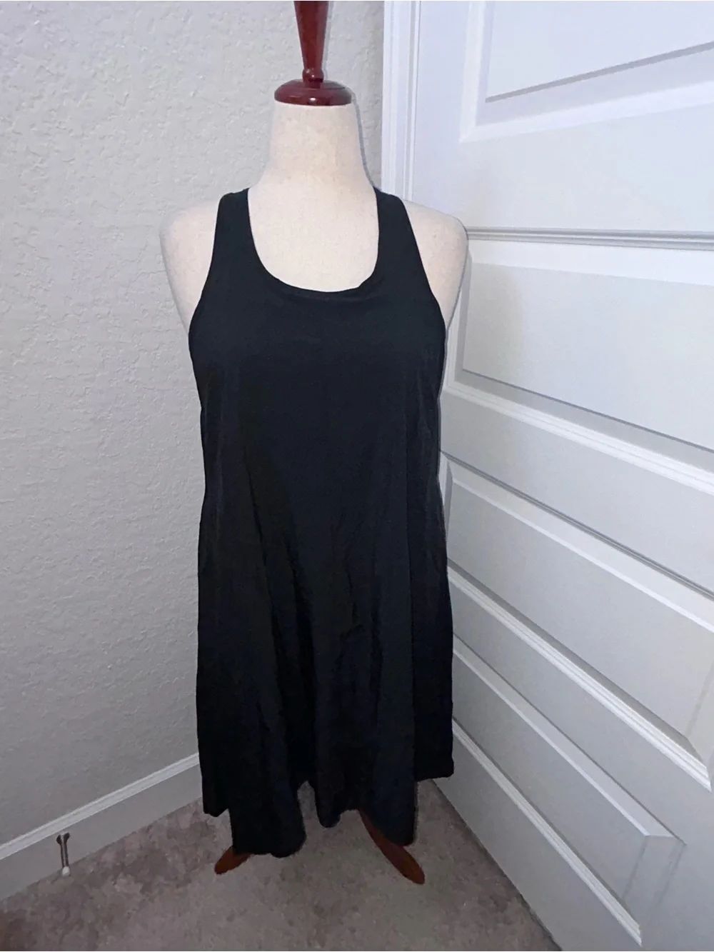 New, HALARA Breezeful Built-In Bra Racerback High Low Dress